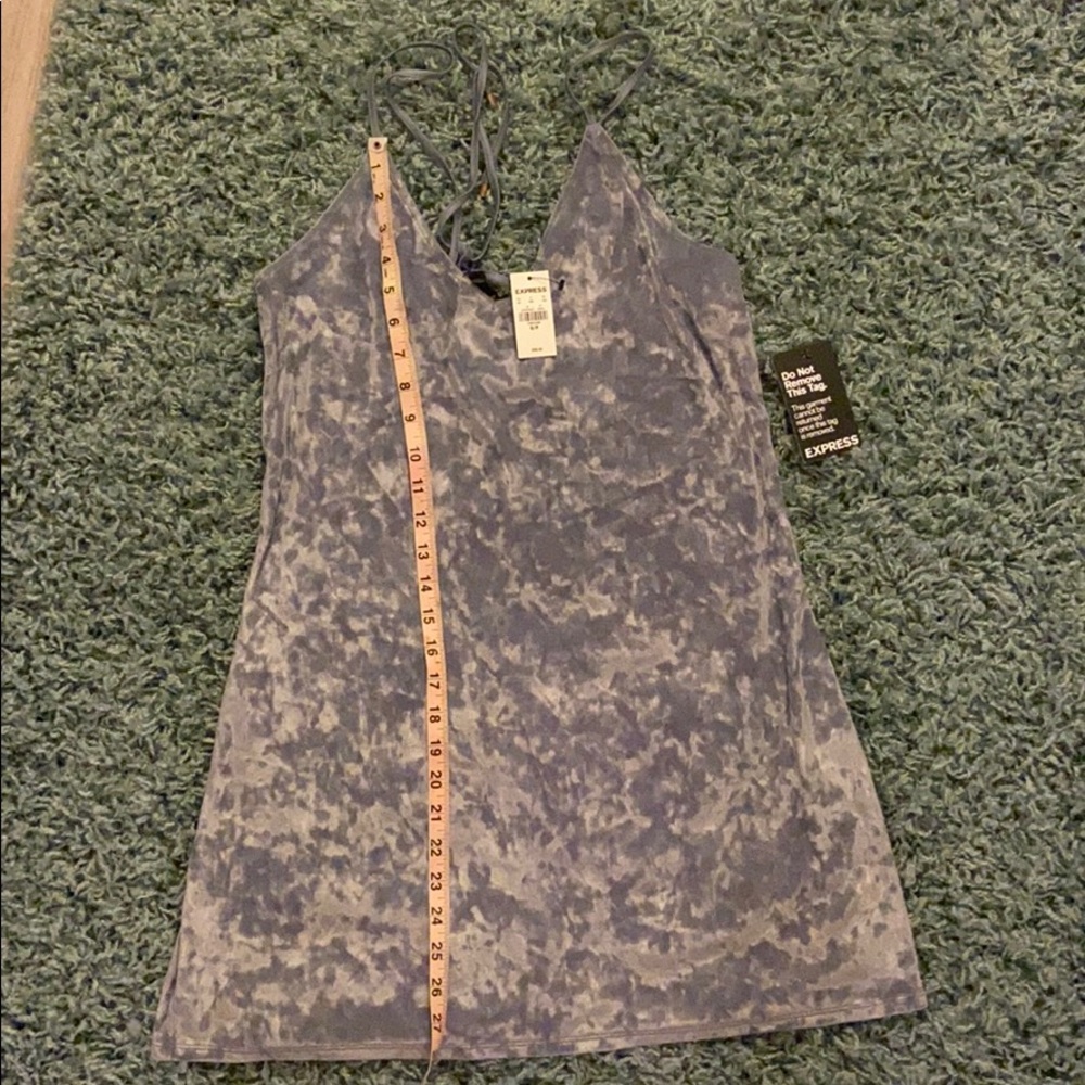 Velvet slip dress